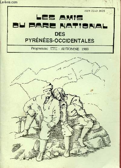 Les Amis du Parc National des Pyrnes-Occidentales - Programme t-automne 1989 .