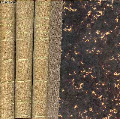 Voyage du jeune anacharsis en Grce dans le milieu du quatrime sicle avant l're vulgaire - En 3 tomes - Tomes 1 + 2 + 3.