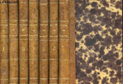 Oeuvres de J.B.Poquelin de Molire - Edition strotype d'aprs le procd de Firmin Didot - En 7 tomes - Tomes 1 + 2 + 3 + 4 + 5 + 6 + 7.