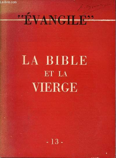 Evangile n13 - La bible et la vierge.