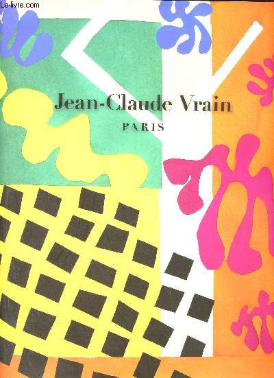 Catalogue Librairie Jean-Claude Vrain Paris - 2010.