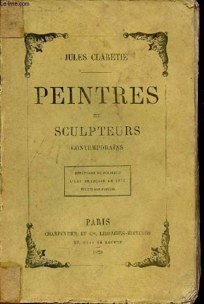 Peintres et sculpteurs contemporains - Mdaillons et portraits l'art franais en 1872 tudes artistiques.