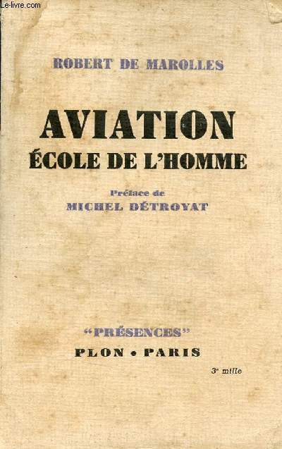 Aviation cole de l'homme - Collection Prsences.