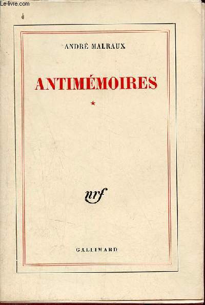 Antimmoires - Tome 1.