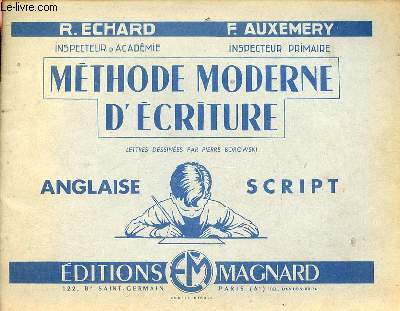 Mthode moderne d'criture anglaise script.