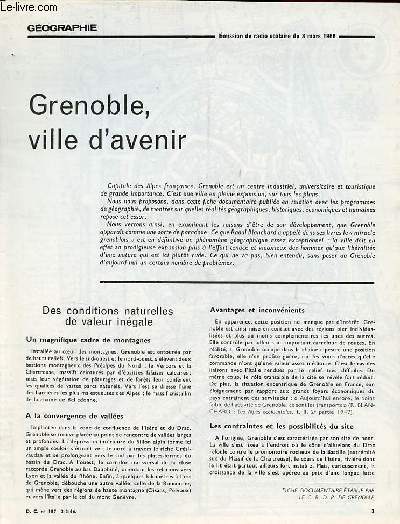 Grenoble, ville d'avenir - Gographie documents pour la classe n187 3-3-66.