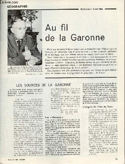 Au fil de la Garonne - Gographie documents pour la classe n189 14-4-66.