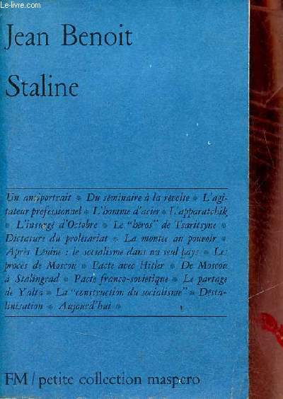 Staline - Petite collection maspero n117.