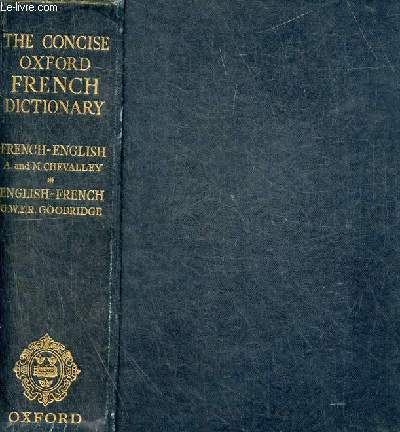 The concise oxford french dictionary french-english - english-french.