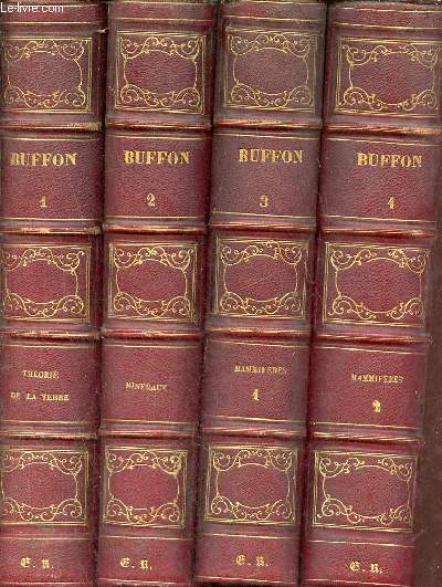 Oeuvres compltes de Buffon avec des extraits de Daubenton et la classification de Cuvier - 6 Tomes - Tomes 1 + 2 + 3 + 4 + 5 + 6.