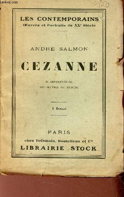 Cezanne - Collection les contemporains oeuvres et portraits du XXe sicle.