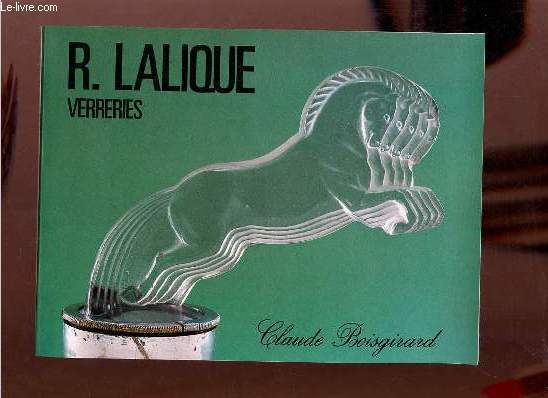 Catalogue de ventes aux enchres Ren Lalique 1860-1945 verreries nouveau drouot salle n6 lundi 19 octobre 1987.
