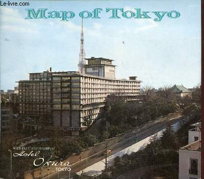 Map of Tokyo - Un plan dpliant en couleur de Tokyo d'environ 78.5 x 53 cm.