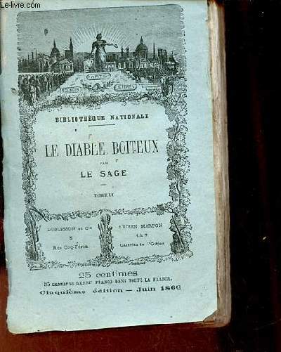 Le diable boiteux - Tome second - 5e dition - Collection Bibliothque National collection des meilleurs auteurs anciens et modernes.