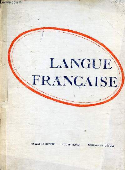 Langue franaise cours moyen classes de 8 et 7e - n436.