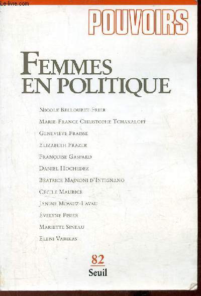 Pouvoirs n82 - Femmes en politique.