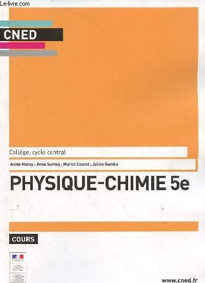 Cned collge cycle central - Physique-chimie 5e - cours.