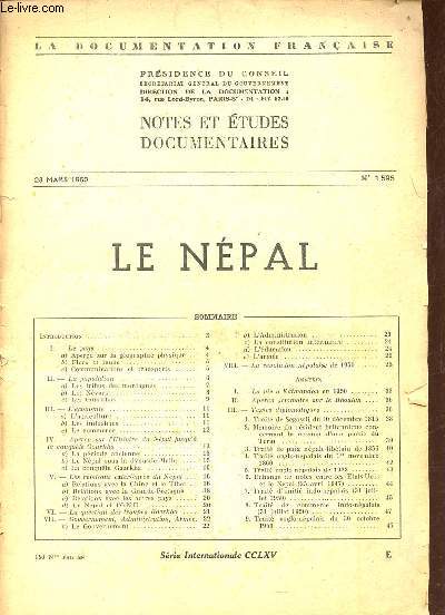 La documentation franaise n1595 28 mars 1952 - Srie internationale CCLXV - Le Npal.