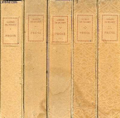 Oeuvres de Alfred de Musset - 12 volumes : 5 volumes prose + 3 volumes posies + 4 volumes thtre.