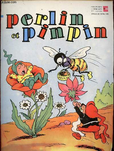 Perlin et pinpin n20 3me anne dimanche 18 mai 1958 - Titounette et les abeilles - le rve de Patrick - ce que nous donnent les abeilles - perlin et pinpin sur les routes.
