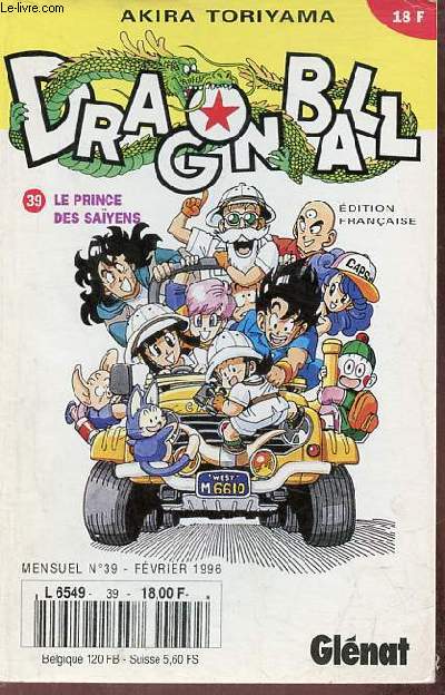 Dragon Ball n39 fvrier 1996 - Le Prince des Sayens.