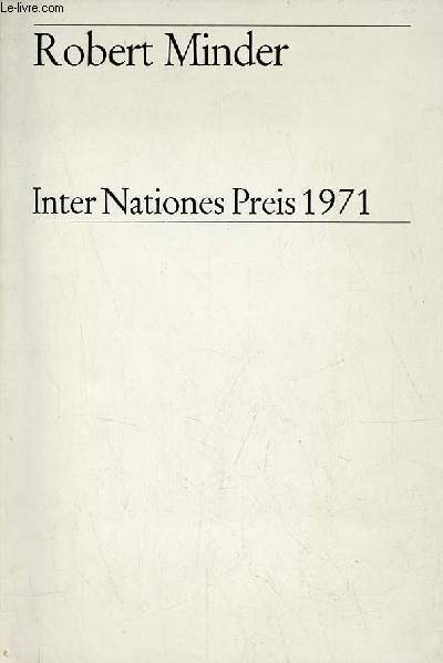 Inter Nationes Preis 1971.