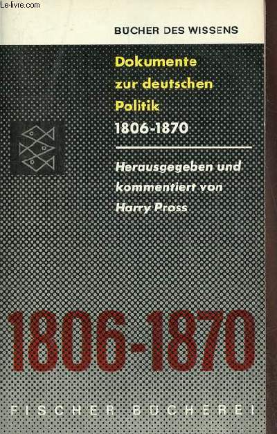 Deutsche Politik 1803-1870 dokumente und materialien.