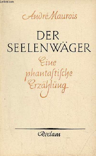 Der Seelenwger eine phantastische erzhlung - Universal-Bibliothek nr.7833.