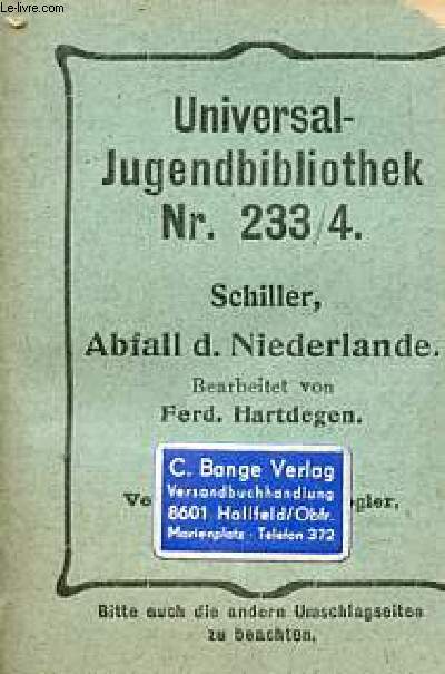 Abfall d.Niederlande - Universal-Jugendbibliothek nr.233/4.
