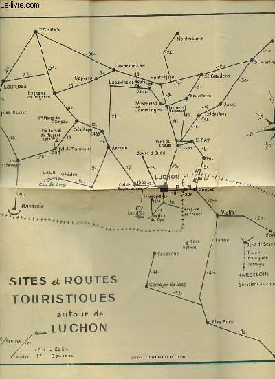 Flyer : Sites et routes touristiques autour de Luchon.
