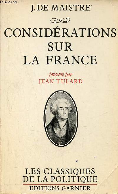 Considrations sur la France - Collection les classiques de la politique.