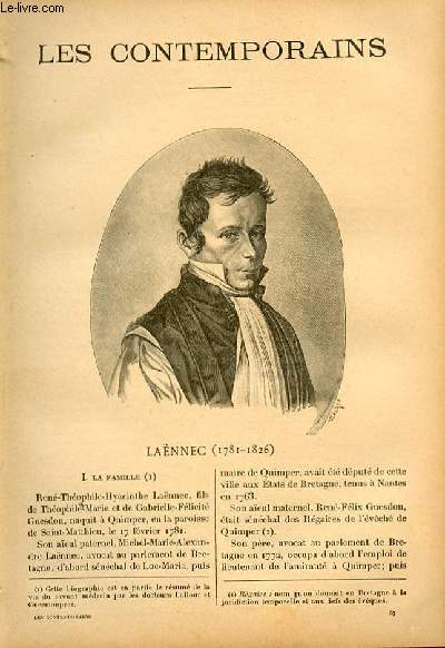 Lannec (1781-1826) LES CONTEMPORAINS N55