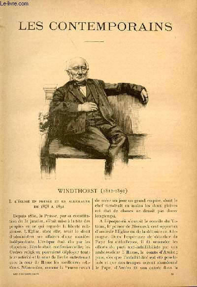 Windthorst (1812-1891) LES CONTEMPORAINS N56