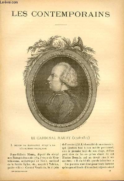 Le cardinal Maury (1746-1817). LES CONTEMPORAINS N63