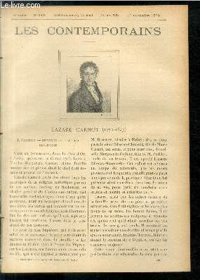 Lazare Carnot (1753-1823). LES CONTEMPORAINS N212