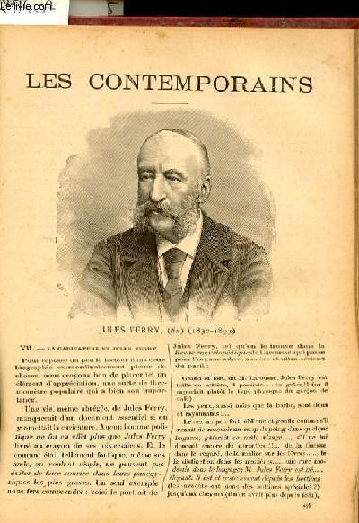 Jules Ferry (fin) (1832-1893). LES CONTEMPORAINS N 275