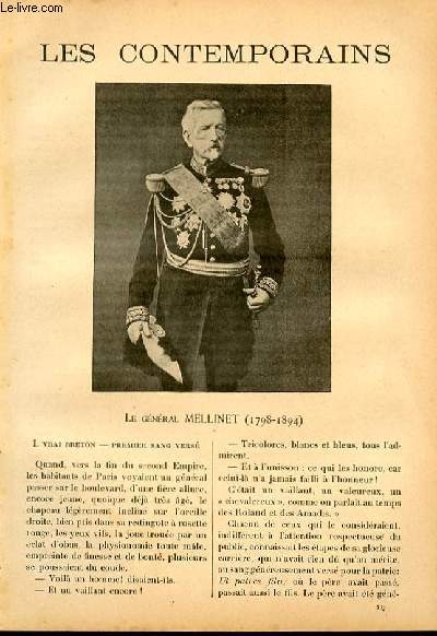 Le gnral Mellinet (1798-1894). LES CONTEMPORAINS N337