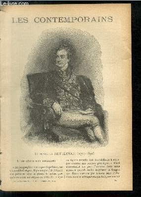 Le prince de Metternich (1773-1859). LES CONTEMPORAINS N371