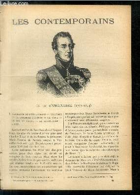 Le duc d'Angoulme (1775-1844). LES CONTEMPORAINS N 497