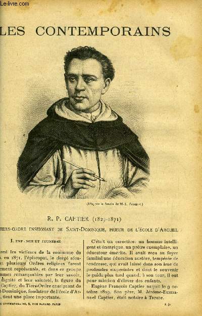 R. P. Captier (1829-1871). LES CONTEMPORAINS N 841