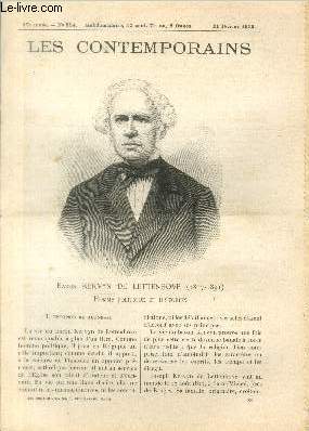 Baron Kervyn de Lettenhove (1817-1891). Homme politique et historien. LES CONTEMPORAINS N 854