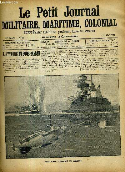 L'attaque du sous-marin - sous marin attaquant un cuirass.