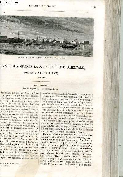 Le tour du monde - nouveau journal des voyages - livraison n046, 47 et 48 - Voyage aux grands lacs de l'Afrique Orientale par le capitaine Burton (1857-1859).