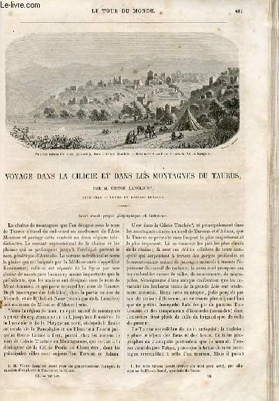 Le tour du monde - nouveau journal des voyages - livraison n078 - Voyage dans la Cilicie et montagnes du Taurus par Victor Langlois (1852-1853).