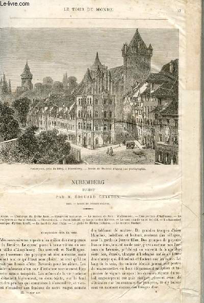 Le tour du monde - nouveau journal des voyages - livraison n210 et 211 - Nuremberg (bavire) par Edouard Charton.
