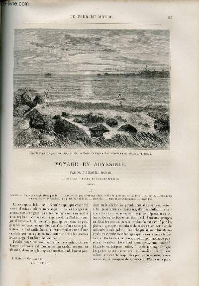 Le tour du monde - nouveau journal des voyages - livraison n301,302 et 303 - Voyage en Abyssinie par G. lejean (1862-1863).