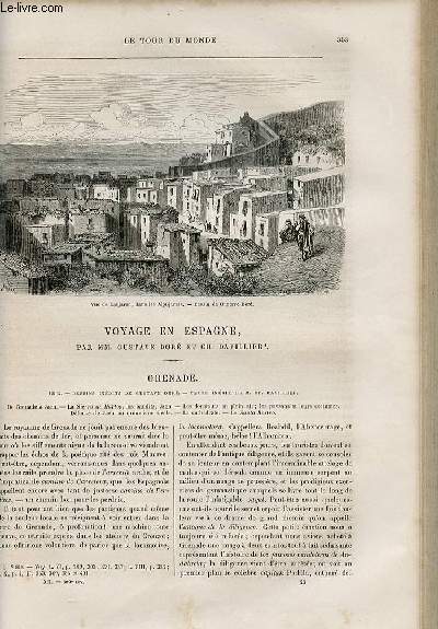 Le tour du monde - nouveau journal des voyages - livraison n309,310,311,312 et 313- Voyage en Espagne par Gustave Dor et Ch. Davillier.