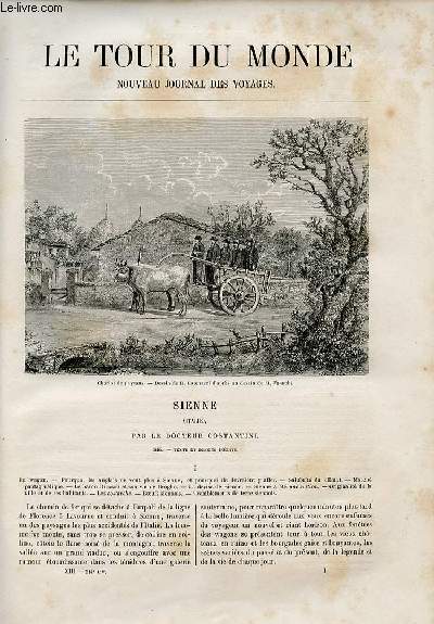 Le tour du monde - nouveau journal des voyages - livraison n314 et 315 - Sienne (Italie) par le docteur Constantini (1865).