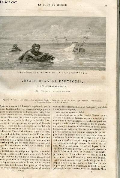 Le tour du monde - nouveau journal des voyages - livraison n395,396 et 397 - Voyage dans la Barcelone par Guillaume Lejean (1866).