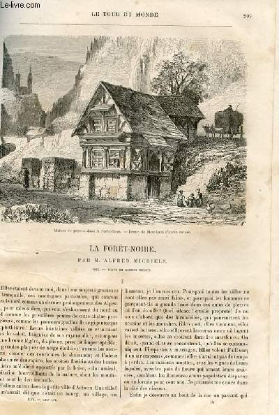 Le tour du monde - nouveau journal des voyages - livraison n405,406,407 et 408 - La fort Noire par Alfred Michiels (1867).